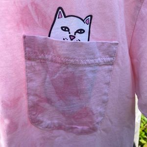 RIPNDIP - pink tie die T-shirt